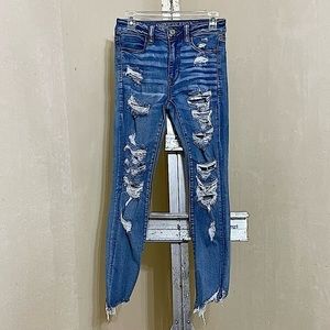 AMERICAN EAGLE OUTFITTERS NE(X)T LEVEL STRETCH HI-RISE JEGGING SZ 6